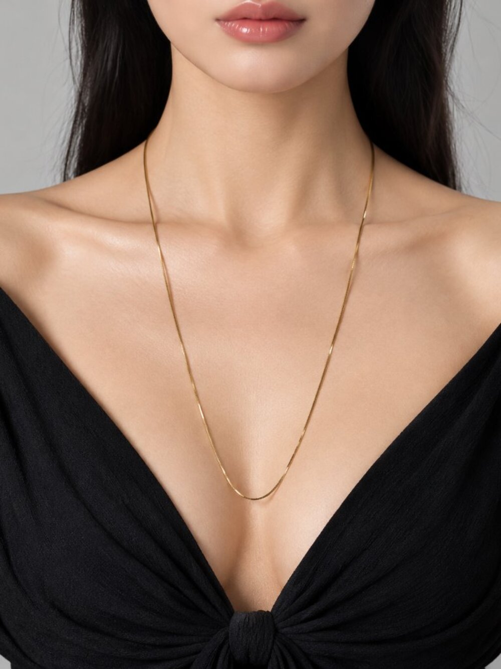 Midas Turkey 14k Yellow Gold Box Chain Necklace 24" Solid Fine Estate Jewelry